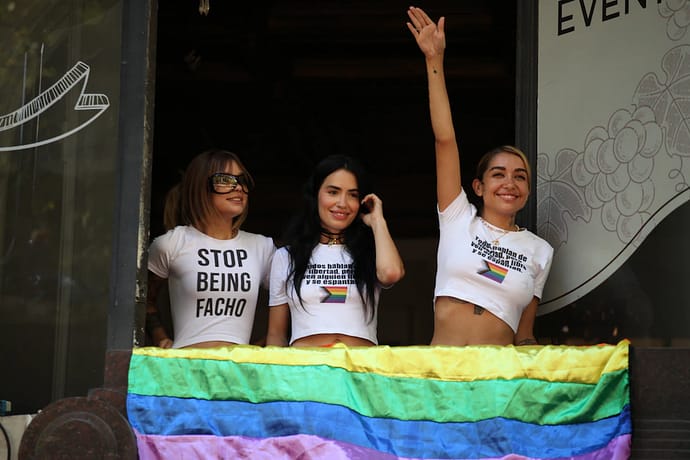 La Marcha Federal LGBT+ Antifascista contó con la presencia de Lali, María Becerra y Taichu (Crédito: RS Fotos)
